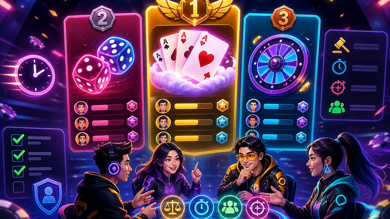Chọn game nổi bật cho phiên ngắn: bảng xếp hạng game 555win dễ đọc