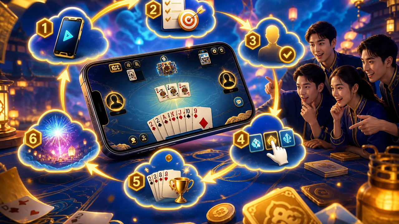 Nhịp chơi nhanh và bản đồ thao tác: hướng dẫn Mây Bài 555win cho người mới