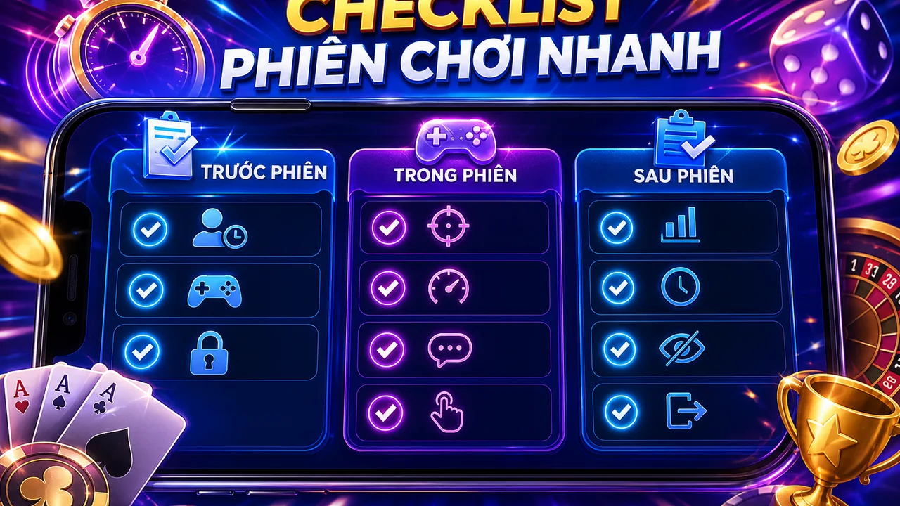 Một phút kiểm tra trước khi vào phiên 555win: checklist nhanh cho người bận rộn